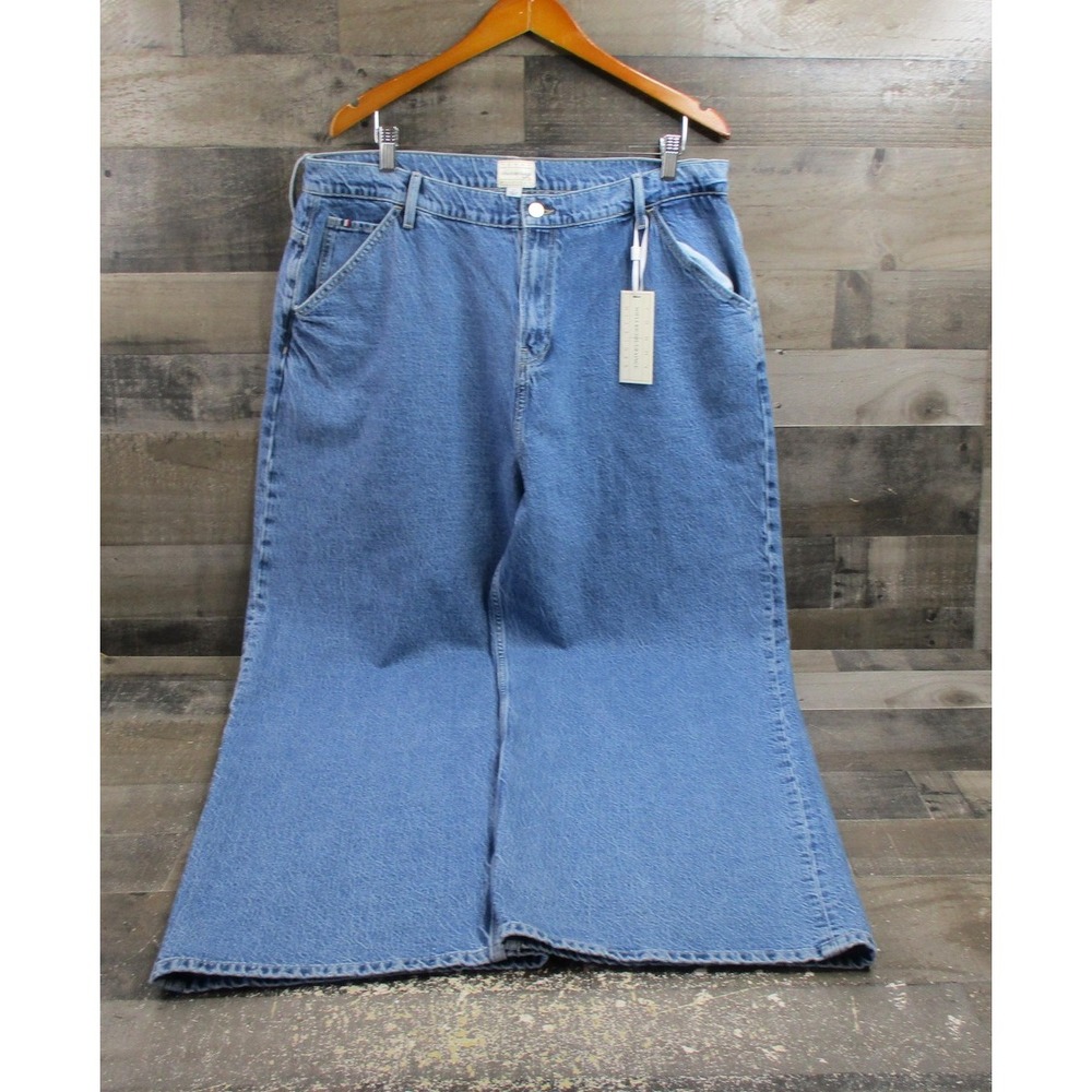 Tommy Hilfiger Jeans Womens Size 14 EU46 Blue Wide Leg Sofia Richie Grainge NEW
